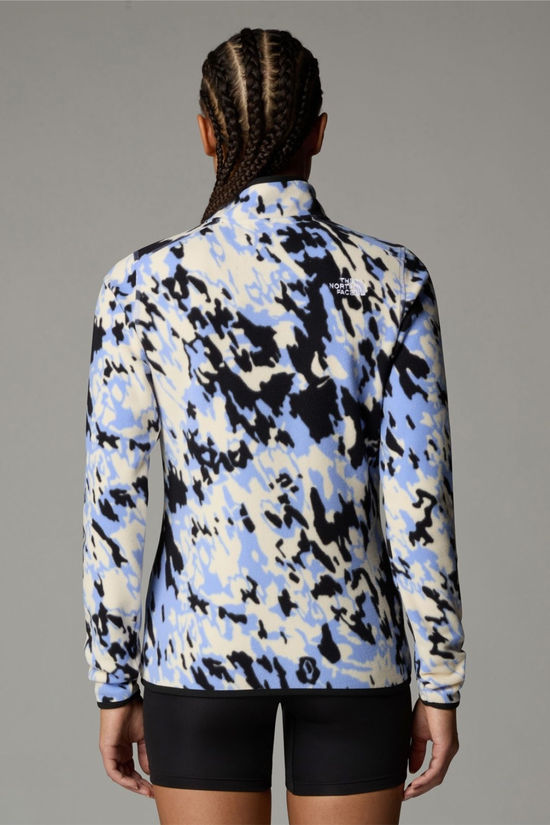 Womens 100 Glacier Printed Quarter Zip Fleece