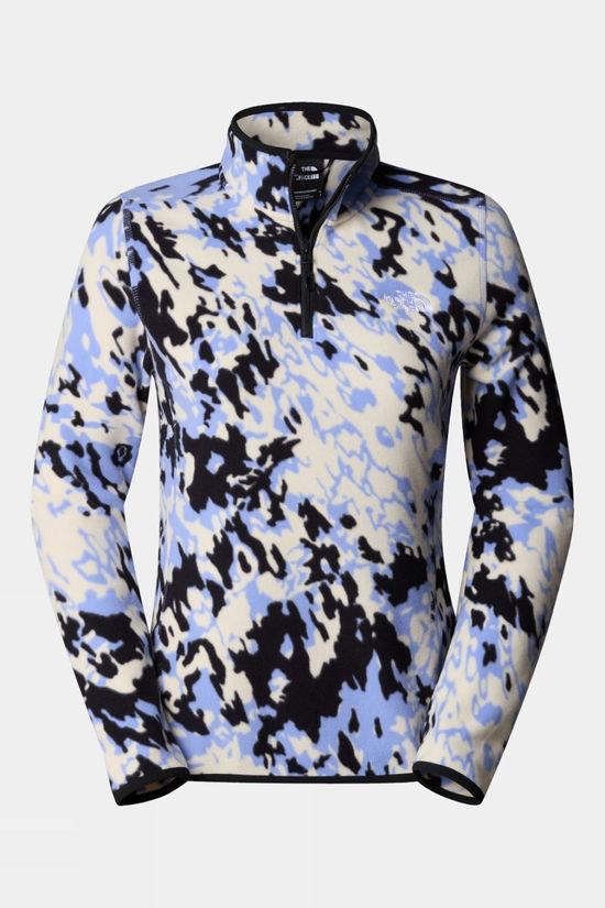 Womens 100 Glacier Printed Quarter Zip Fleece