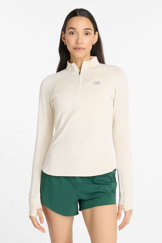 Womens Athletics Heat Grid Half Zip Fleece