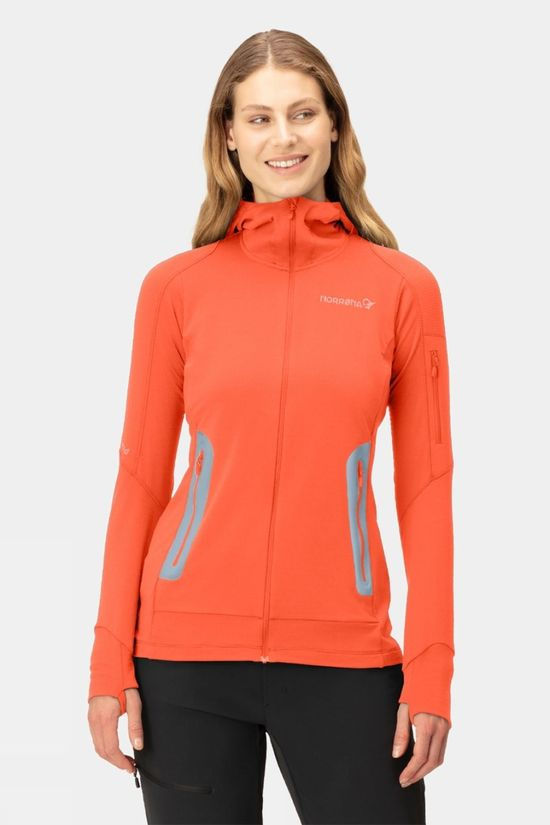 Womens Falketind Power Grid Hood Fleece Jacket