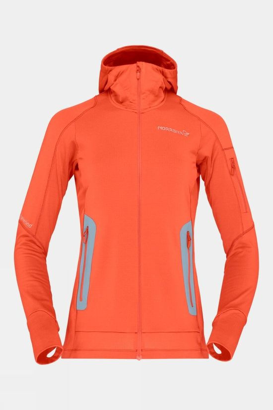 Womens Falketind Power Grid Hood Fleece Jacket