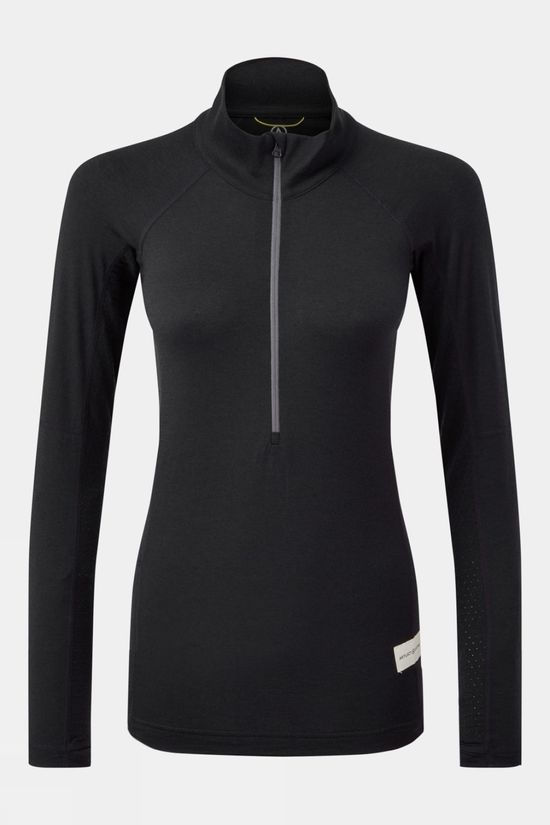 Womens Flatiron 185 Quarter Zip Base Layer Top