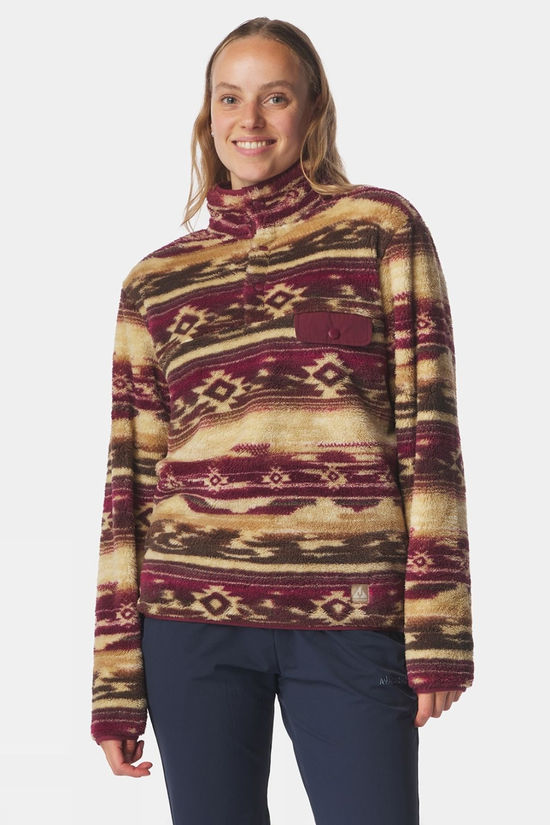 Womens Leiria Printed Snap Half Zip Fleece