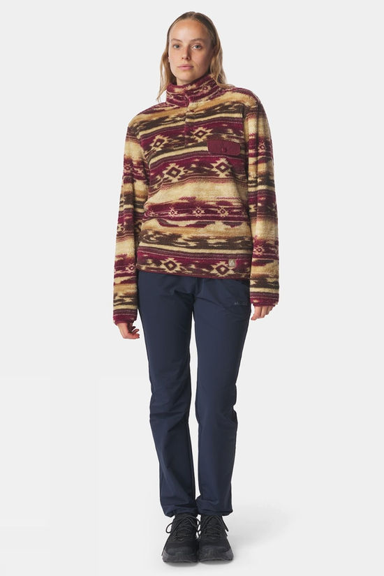 Womens Leiria Printed Snap Half Zip Fleece
