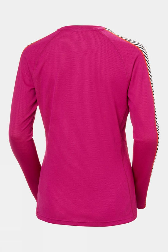Womens Lifa Active Stripe Crew Base Layer Top