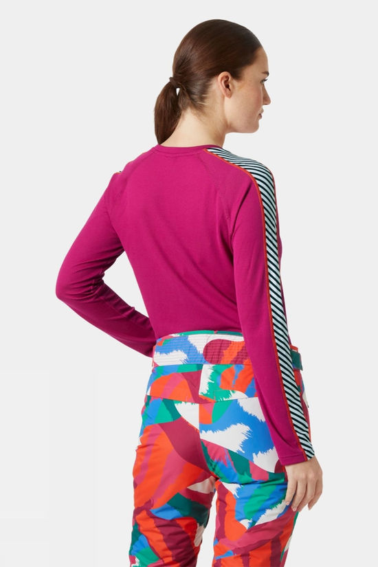 Womens Lifa Active Stripe Crew Base Layer Top