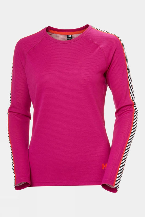 Womens Lifa Active Stripe Crew Base Layer Top