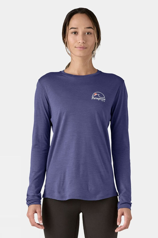 Womens Long-Sleeved Capilene Cool Merino Graphic Base Layer Top