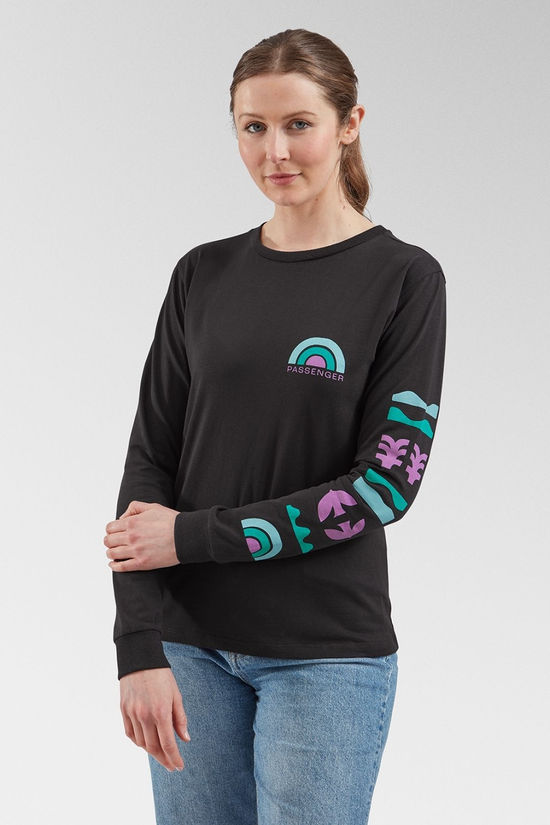 Womens Papercut Recycled Cotton Long Sleeve T-Shirt