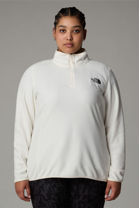 Womens Plus Size 100 Glacier Quarter Zip Fleece