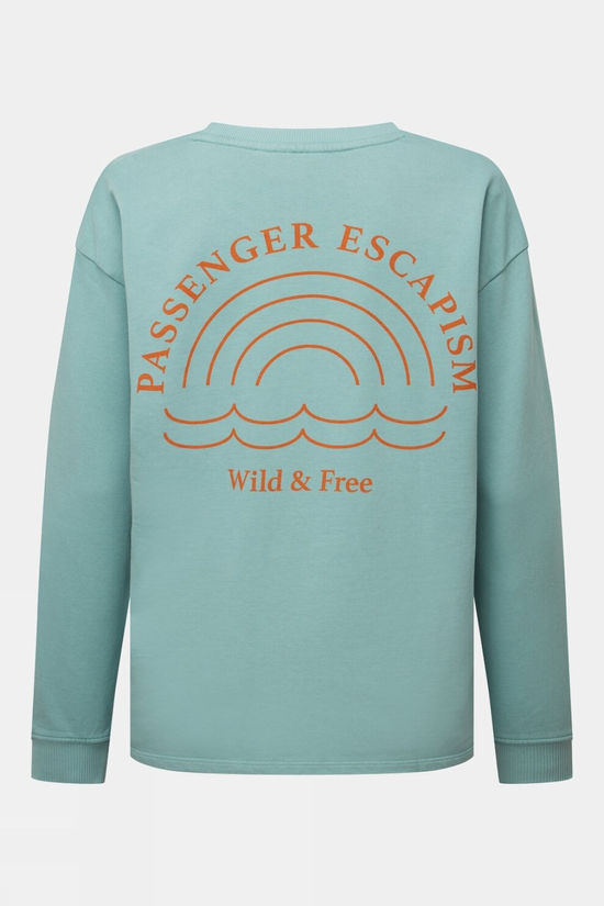 Womens Rainbow Recycled Cotton Oversized Sweatshirt