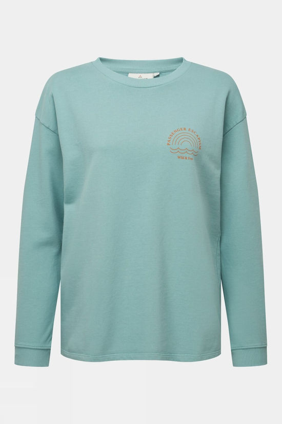 Womens Rainbow Recycled Cotton Oversized Sweatshirt