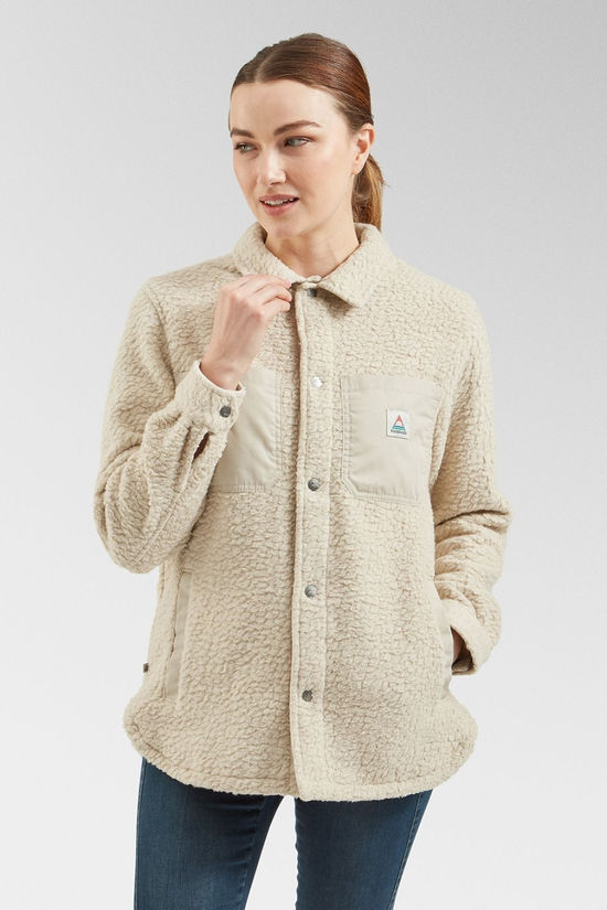 Womens Rappel Recycled Sherpa Oversized Shirt