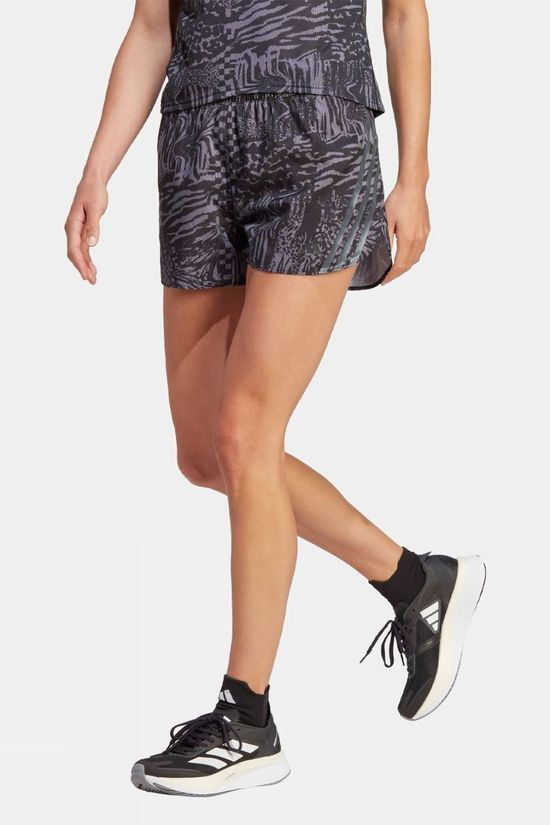 Womens Run Icons 3-Stripes 4" Running Shorts