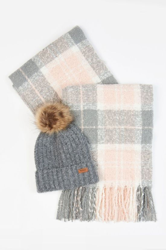 Womens Saltburn Beanie And Tartan Scarf Gift Set