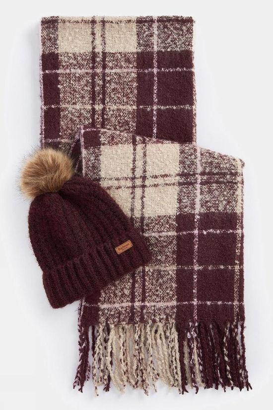 Womens Saltburn Beanie and Tartan Scarf Gift Set