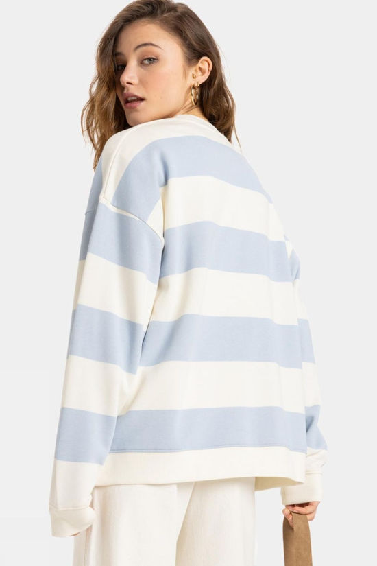 Womens Strictly Stripes Oversized Sweatshirt