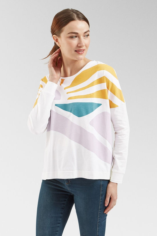 Womens Sunsets Organic Long Sleeve T-Shirt