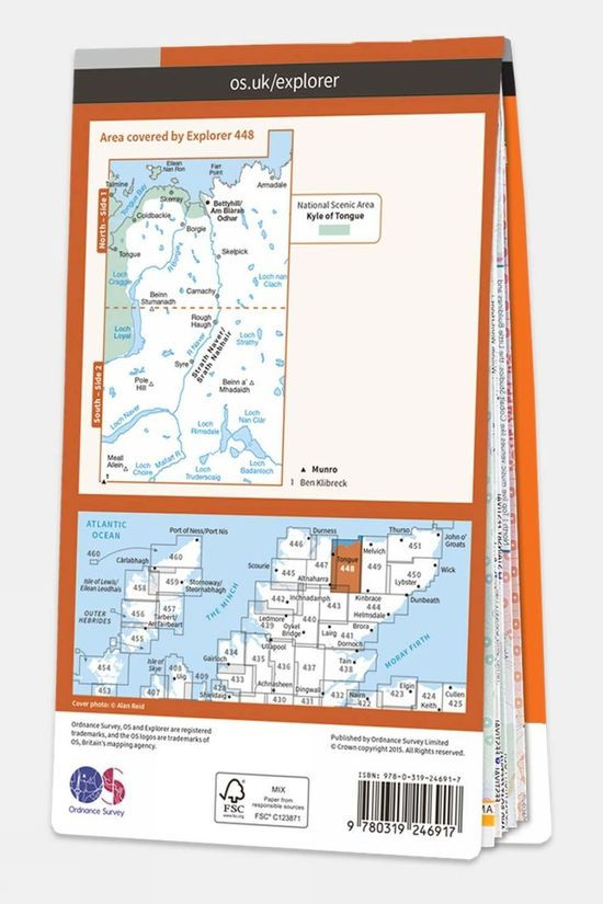 Active Explorer Map 448 Strath Naver And Loch Loyal