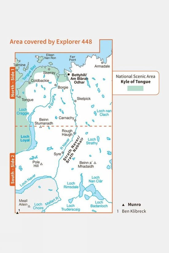 Active Explorer Map 448 Strath Naver And Loch Loyal