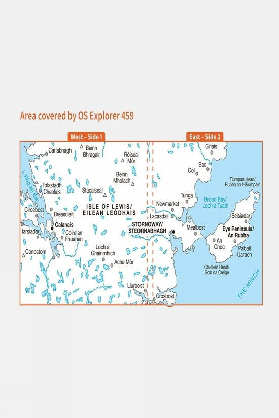 Active Explorer Map 459 Central Lewis And Stornoway